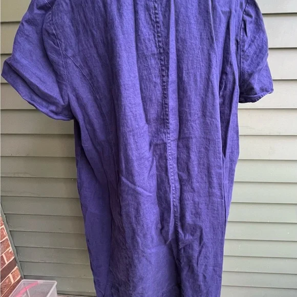 Women’s Linen  Purple Shirt - Picture 2 of 5